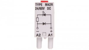 Moduł sygnalizacyjny LD (diody: LED czerwony + D) 24-60V DC M42R szary 854844