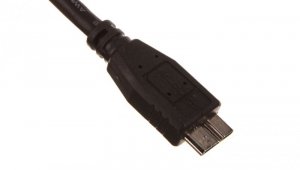 Kabel połączeniowy USB 3.0 Typ USB A/microUSB B, M/M czarny 0,5m AK-300117-005-S