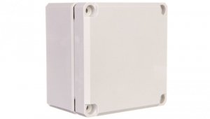 Obudowa Cubo D 80x82x56mm IP67 boki gładkie pokrywa szara PC DPCP080806G