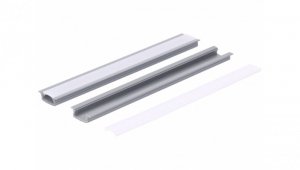 Profil led PCV Fuga Slim 16x7 2m szary ML