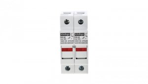 PODSTAWA BEZPIECZNIKOWA 2-POLOWA DO WKŁADEK 10x38 1000V DC MAX. 32A Z KONTROLKĄ