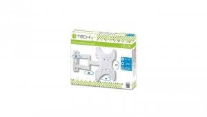 Uchwyt Ścienny TV LED/LCD 19-37 cali 25kg Obrotowy Biały