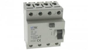 Wyłącznik różnicowoprądowy 4P 25A 30mA AC 10kA
