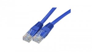 Patchcord UTP kat.6 kabel sieciowy LAN 2x RJ45 linka niebieski 1,5m