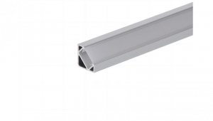 Profil led Corner 1m anodowany z osłoną mleczną MLF