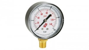 Manometr standardowy z przyłączem dolnym, śr. 50mm, 0-6bar, G1/4, M50R.PL006G14