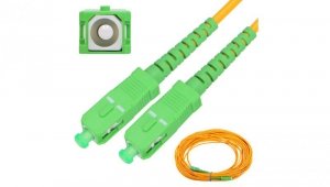 Patchcord Jednomodowy, Simplex, G652D, 3mm, 20m Extralink SC/APC-SC/APC