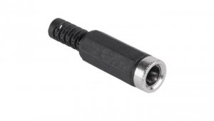 Gniazdo zasilające DC 2,5/5,5 mm złącze proste lutowane na kabel prądu stałego 25szt.