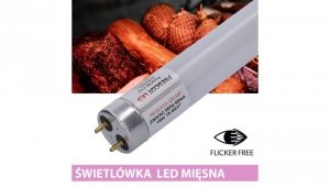 Świetlówka led T8 G13 mięsna 120cm 18W 1660lm PC Prescot