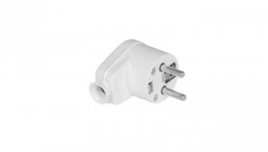 Wtyczka kątowa rozbieralna 2p+Z , 16A , 250V WT-16 biały VAYOX