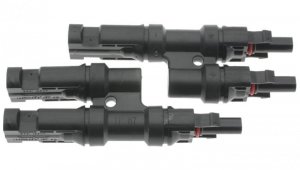 LC złącze fotowoltaiczne MC4 typ T podwójne 2,5-4mm2 6mm2 IP67 1000V DC