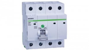 Rozłącznik izolacyjny 100A 4-biegunowy 4P (400V AC) 4-modułowy z blokadą OFF NOARK