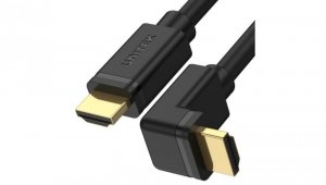 UNITEK Kabel HDMI 2.0 4K Premium High Speed Ultra HD 4K@60 kątowy 90 stopni 2m