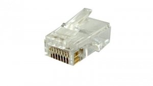 Wtyk modularny 8P8C RJ45 okrągły drut op/100