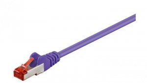 CAT 6 Kabel łączący, S/FTP (PiMF), Liliowy - Długość kabla 5 m