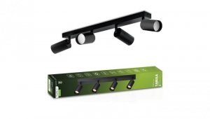 Lampa Sufitowa SPOT TUBA Reflektor Oprawa Halogenowa 4x GU10 TABULA LUMILED