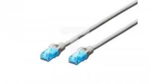 Kabel krosowy (Patch Cord) U/UTP kat.5e szary 0,25m DK-1512-0025