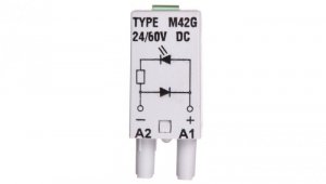 Moduł sygnalizacyjny LD (diody: LED zielony + D) 24-60V DC M42G szary 854843