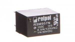 Przekaźnik subminiaturowy-sygnałowy 1P 0,5A 12V DC PCB RSM957N-0111-85-S012 2614634