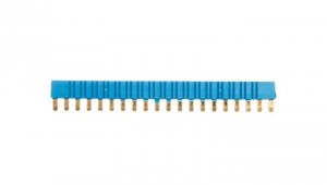 Mostek grzebieniowy 20-torowy 36A 250V niebieski do zacisków A1 lub A2 093.20