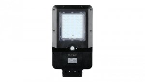 Oprawa uliczna VT-ST15 15W 1600lm IP65 LED SOLAR STREETLIGHT COLORCODE:6000K BLACK COVER 8548