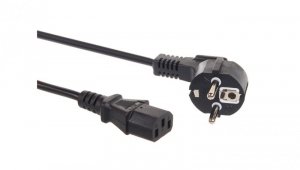 Kabel zasilający 3 pin 1,5M wtyk EU Maclean MCTV-691 IEC C13 MCTV-691