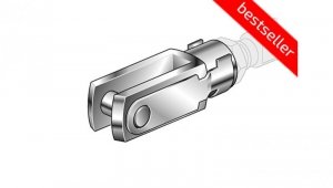 Końcówka widełkowa D12-16 M6X1, FS/012-016