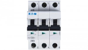 Wyłącznik nadprądowy 3P C 32A 15kA AC FAZ C32/3 278876