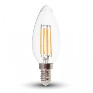 Żarówka LED V-TAC 4W Filament E14 Świeczka VT-1986 4000K 400lm