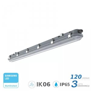 Oprawa Hermetyczna LED V-TAC SAMSUNG CHIP M-SERIES 36W 120cm 120Lm/W CL SS Clip VT-120136-T 4000K 4320lm 3 Lata Gwarancji