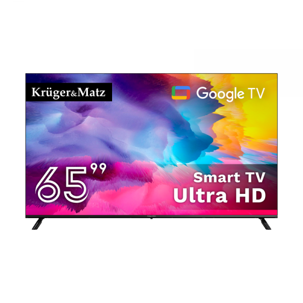Telewizor Kruger&amp;Matz 65&quot; UHD Google TV  DVB-T2/T/C  H.265  HEVC
