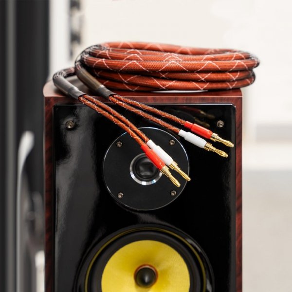 Kabel głośnikowy 5.0 m Kruger&amp;Matz (wtyki banan)