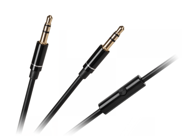 Kabel z mikrofonem do słuchawek Kruger&amp;Matz  Street  oraz  Wave - kolor czarny