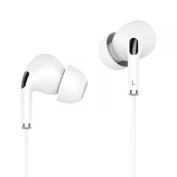 Słuchawki dokanałowe z mikrofonem na USB-C Kruger&amp;Matz C1 białe