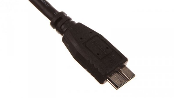 Kabel połączeniowy USB 3.0 Typ USB A/microUSB B, M/M czarny 0,5m AK-300117-005-S