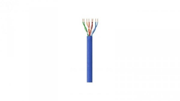 Kabel Skrętka Kat 6 UTP Drut Box Niebieska SOHO CCA ITP6-CCA-305-BL /305m/