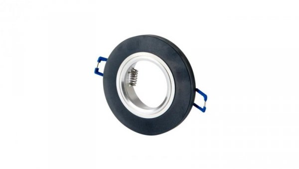 LED line Oprawka szklana oczko okrągła czarna 90x26x10mm mrożona GLIKKA 5 lat gwar.