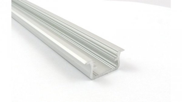Profil aluminiowy LED B wpuszczany anoda. 2,02m