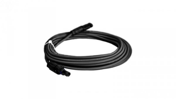 Przedłużacz solarny kabel 6mm2 z wtykami MC4 czarny/czerwony 1 - 50m, Kolor: Czarny, Długość: 2m