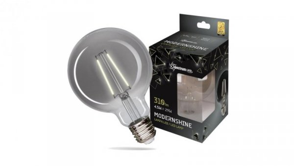Żarówka LED G95 E27 230V 4,5W Globe COG MODERNSHINE biała neutralna 75.9004