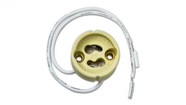 Gniazdo ceramiczne GOLDLUX GU10 z kablem 2*0,5MM