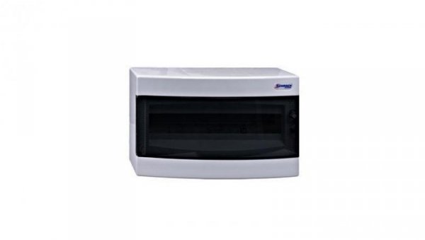 Obudowa natynkowa z tworzywa 1x18 IP40 d.transparentne N+PE