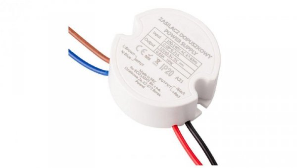 Zasilacz do puszk fi60 0,83A 10W 12V IP67 50x50x22