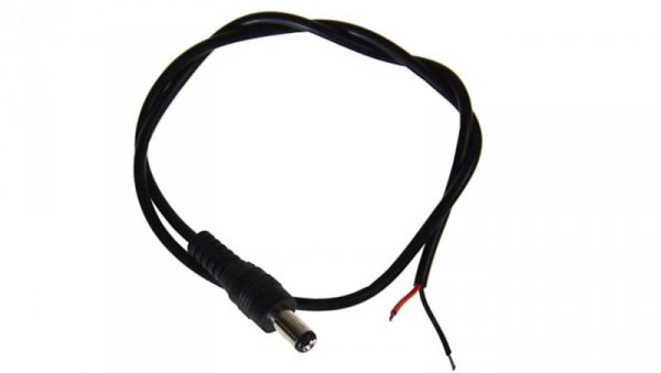 Wtyk DC 2,1/5,5 na kablu 45cm op/100
