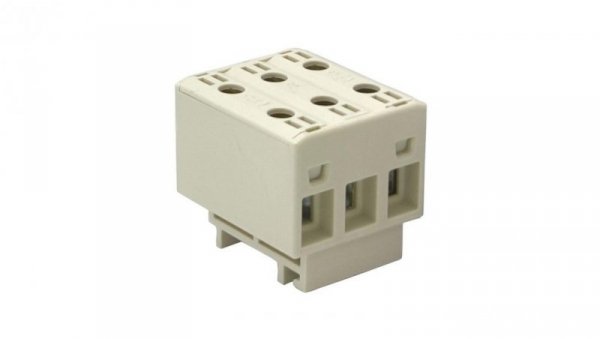 Złączka szynowa uniwersalna ETB 16/1x3 (L1,L2,L3) Al/Cu elektryczna śrubowa 6 otworów do kabli Elektro Becov