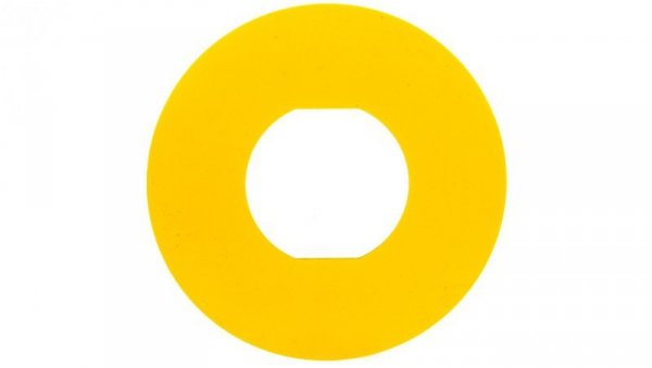 Tabliczka opisowa żółta okrągła fi60 bez opisu ZBY9101