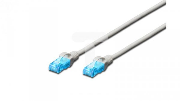 Kabel krosowy (Patch Cord) U/UTP kat.5e szary 0,25m DK-1512-0025