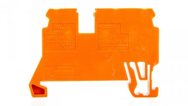 Złączka 3-przewodowa 2,5mm2 pomarańczowa 870-682