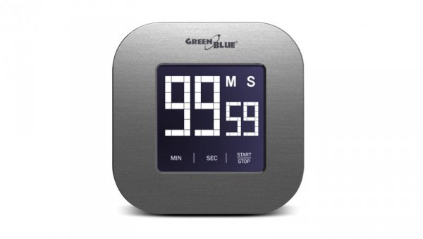 Cyfrowy timer stoper minutnik magnetyczny z dotykowym ekranem GreenBlue GB524 GB524