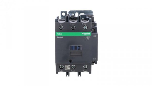 TeSys Deca Stycznik mocy 80A 3P 24V AC 1Z 1R LC1D80B7